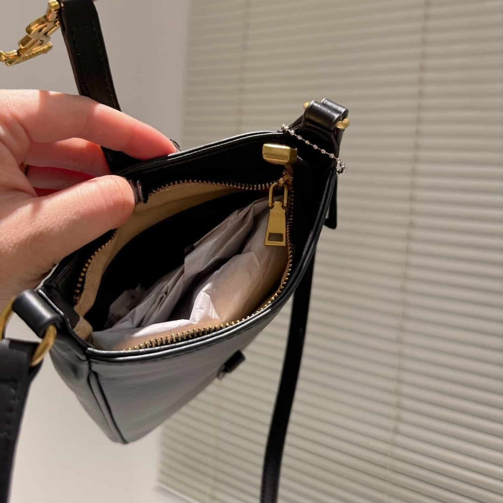 Saint Laurent Le 5 A 7 Mini Vertical Bag Black 18Cm