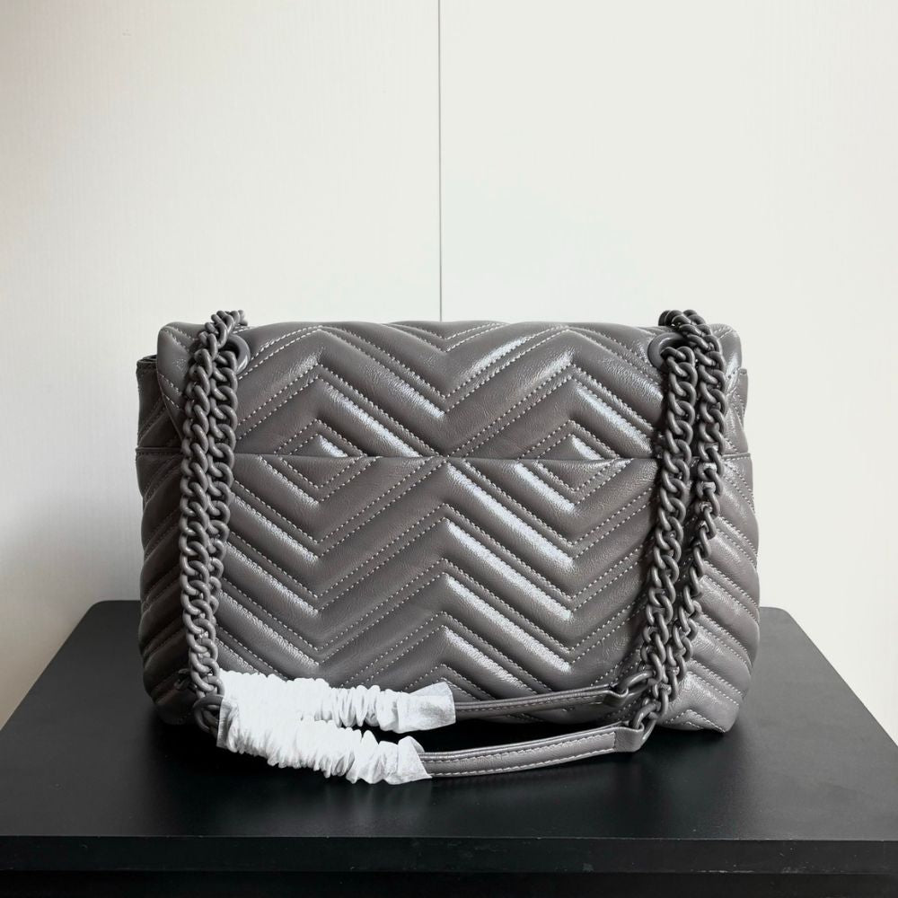 Gucci Marmont Medium Shoulder Bag Gray 31Cm