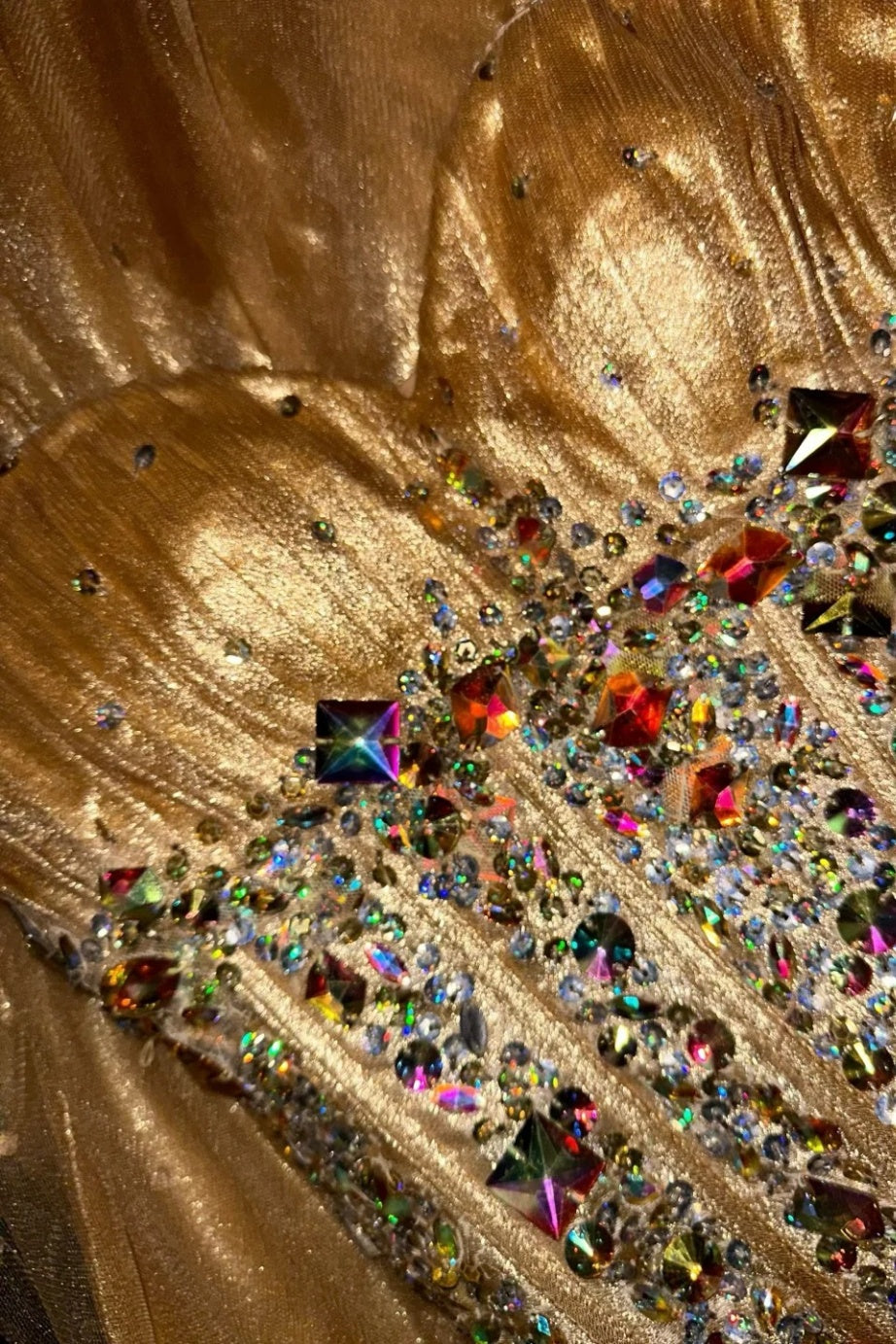 Golden, gorgeous, shiny, elegant long graduation gown, evening gown gh6813