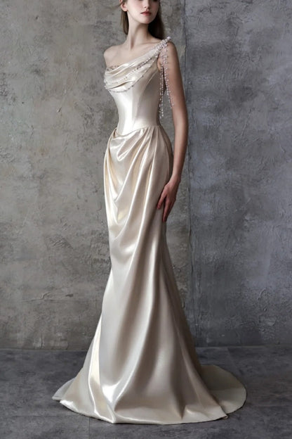 Long satin formal dress gh6773
