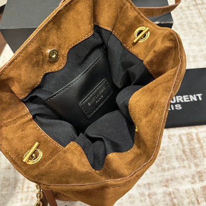 Saint Laurent Jamie Shoulder Pouch In Caramel Cognac 26Cm