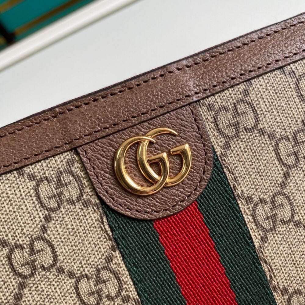 Gucci Ophidia Zip Around Wallet Brown 19Cm 523154 96IWG 8745
