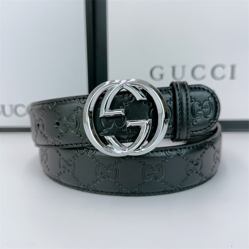 GUCCI INTERLOCKING G BUCKLE BELT BLACK