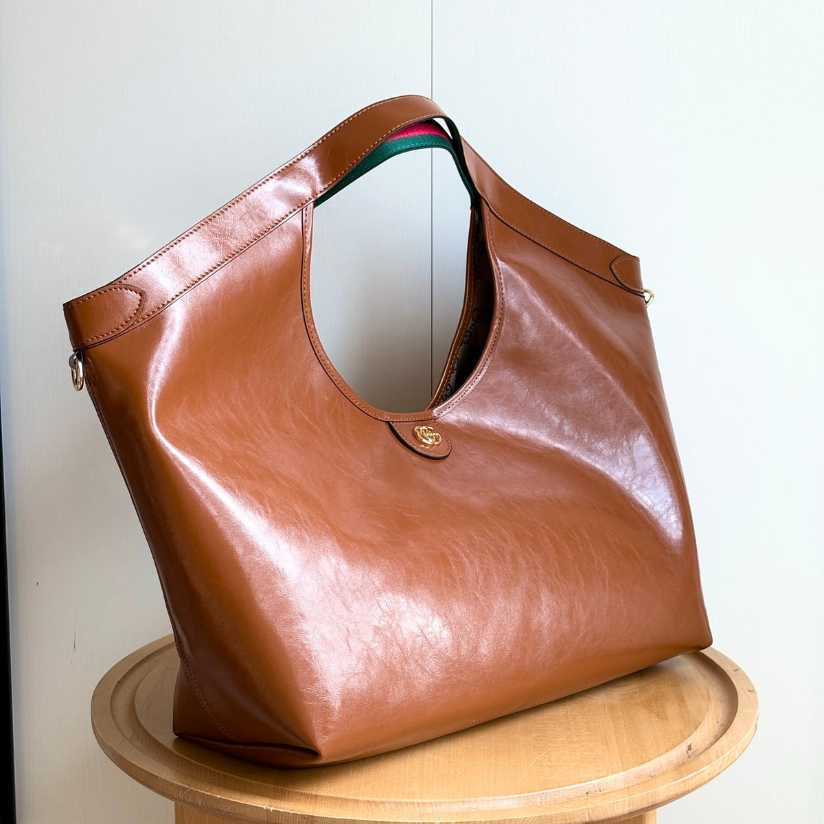 Gucci Giglio Large Tote Bag Dark Brown  60Cm
