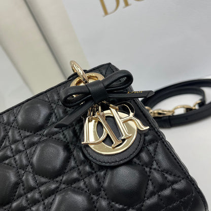 Dior Mini Lady Dior Bag with Chain(HIGH-END GRADE)