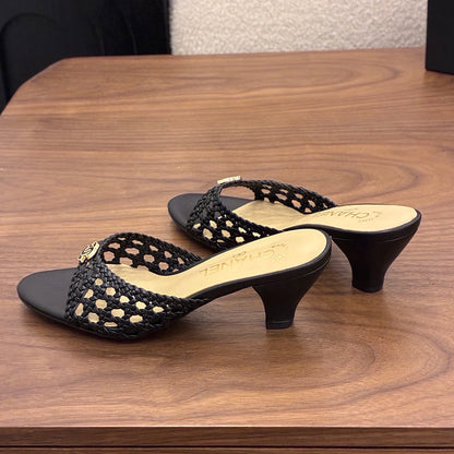CHANEL Braided Mules 289781