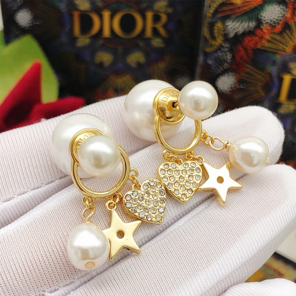 DIOR Pearl charm earrings