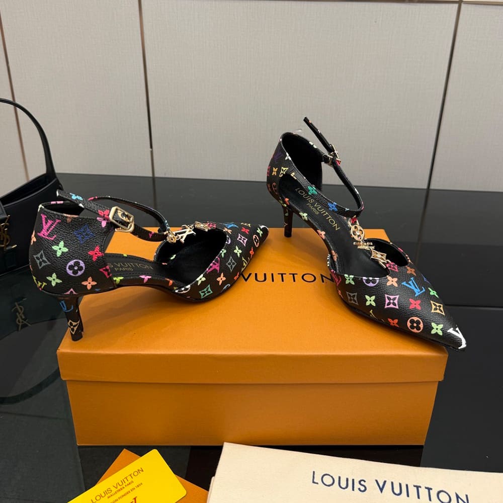 LV x TM Ankle Strap Pumps
