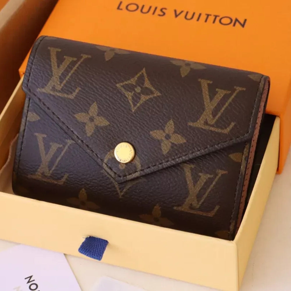Louis Vuitton Victorine Wallet Monogram Rose Pink 12Cm M62360