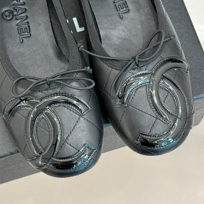 CHANEL Quilted Ballerina Flats
