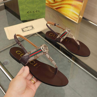 GUCCI Women’s Interlocking G Web sandal 224201