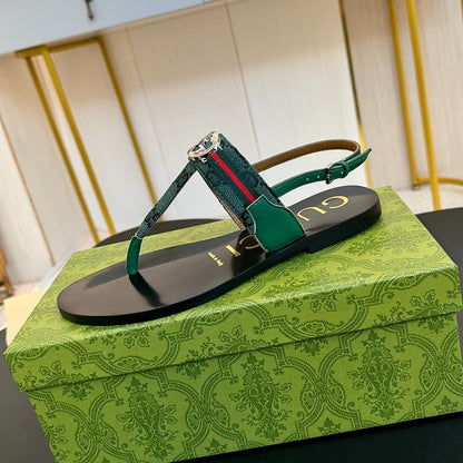 GUCCI Women’s Interlocking G Web sandal 384816