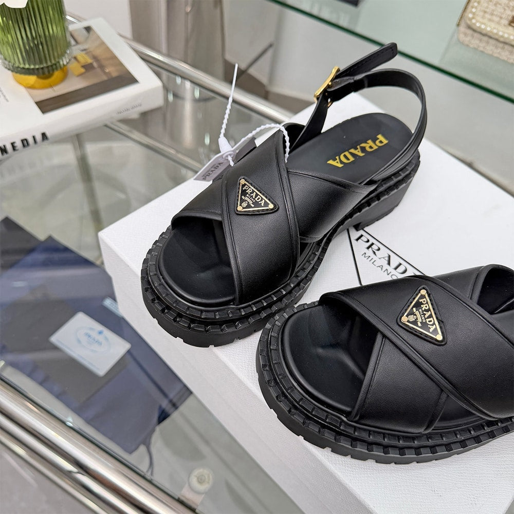 PRADA Leather sandals 374742