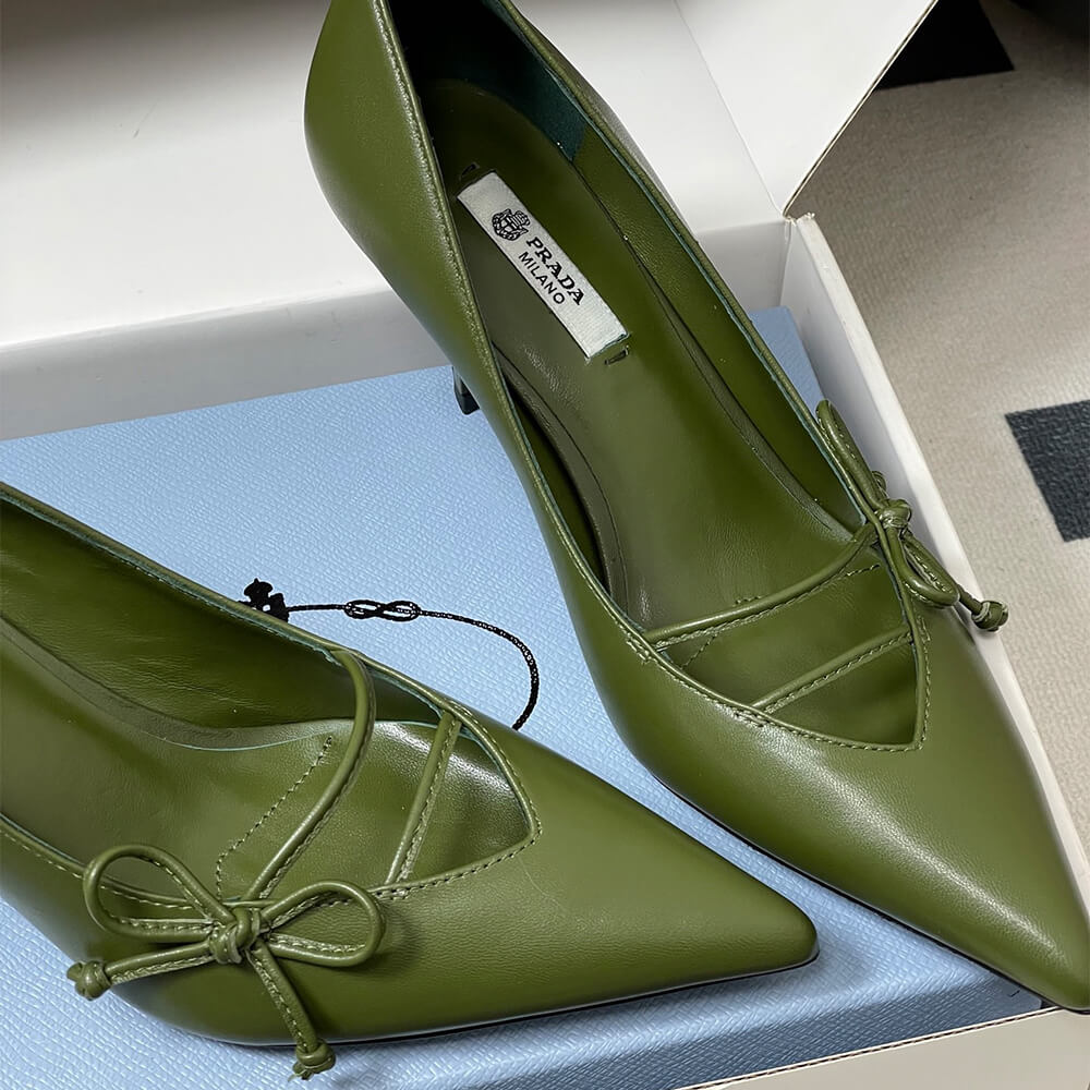 Prada leather pumps