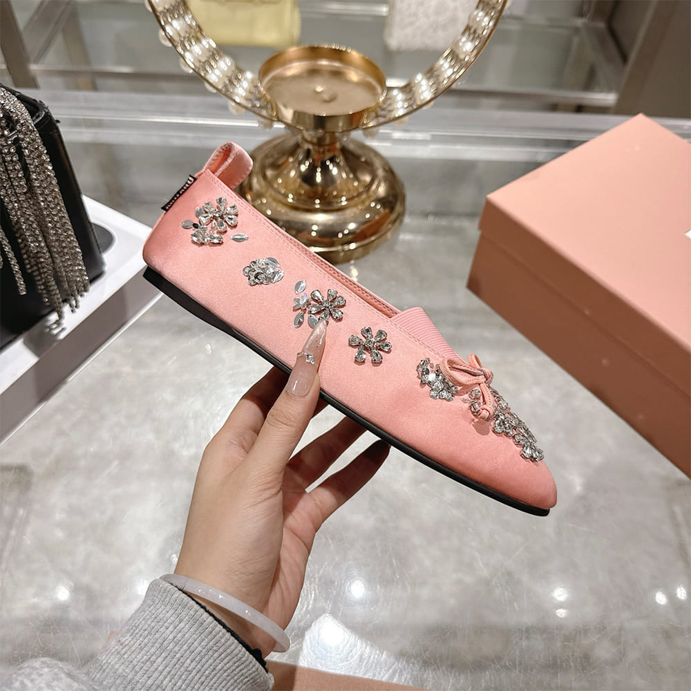 MIUMIU Satin ballerinas