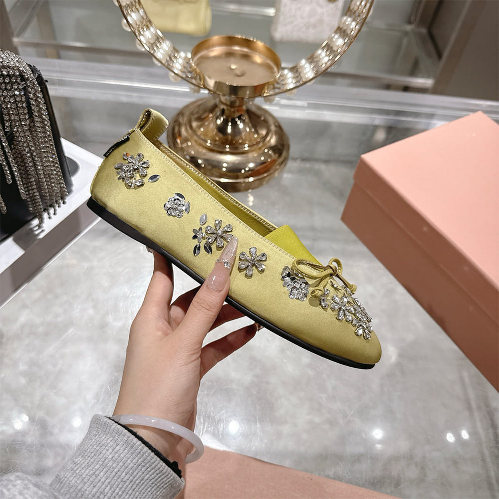 MIUMIU Satin ballerinas