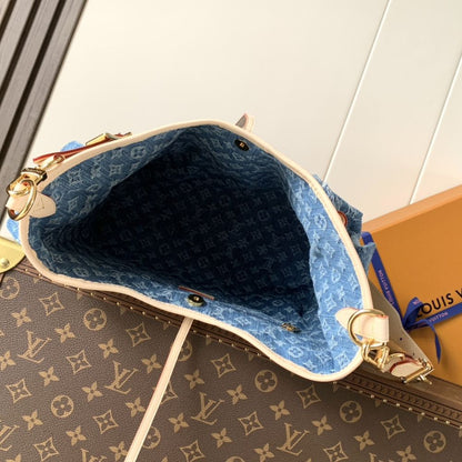 Louis Vuitton Carryall Cargo PM Blue Denim 33Cm