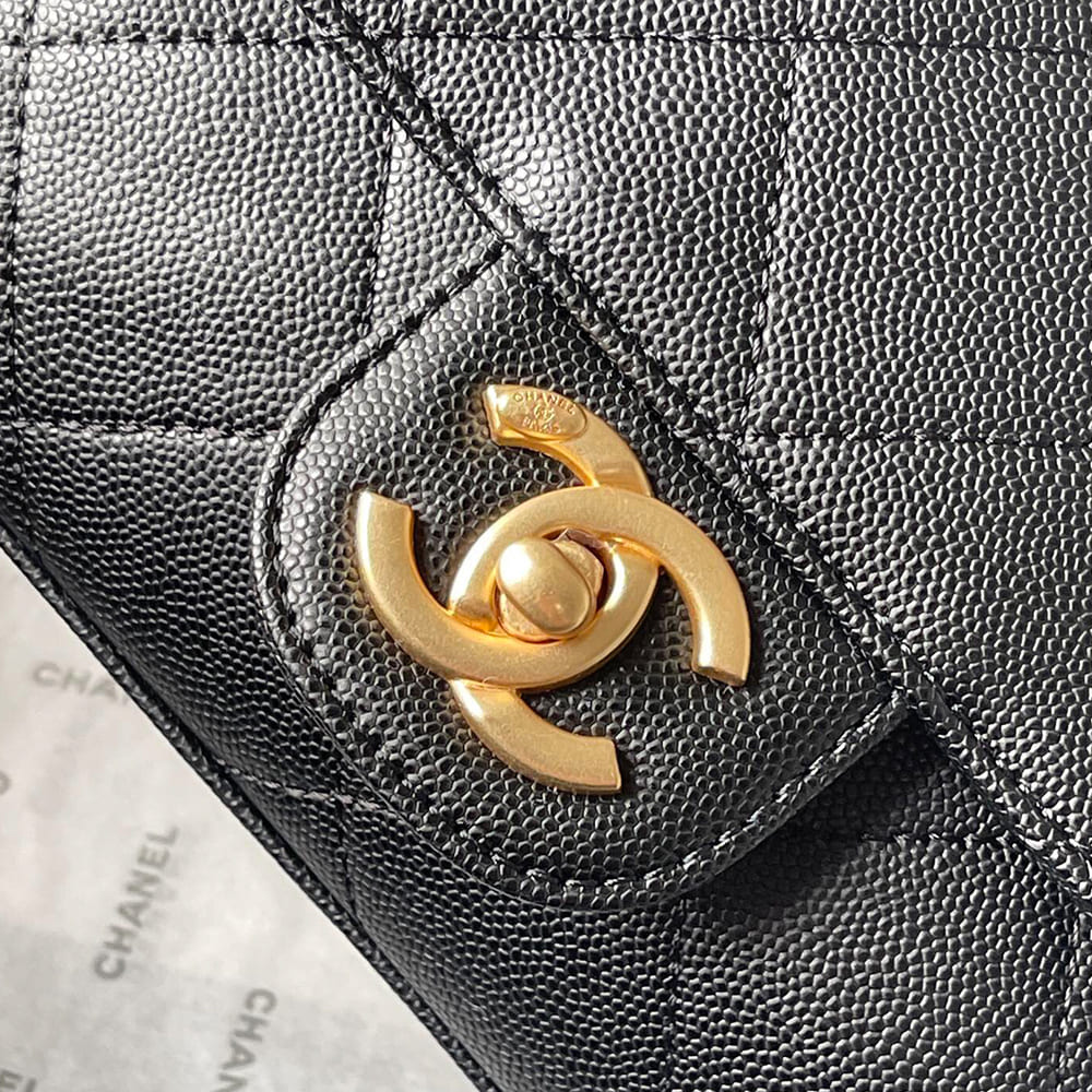 CHANEL Mini Flap with top handle(HIGH-END GRADE)
