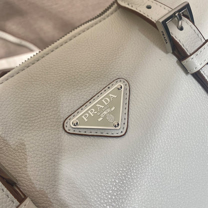 Prada Bonnie medium antiqued leather tote bag(HIGH-END GRADE)