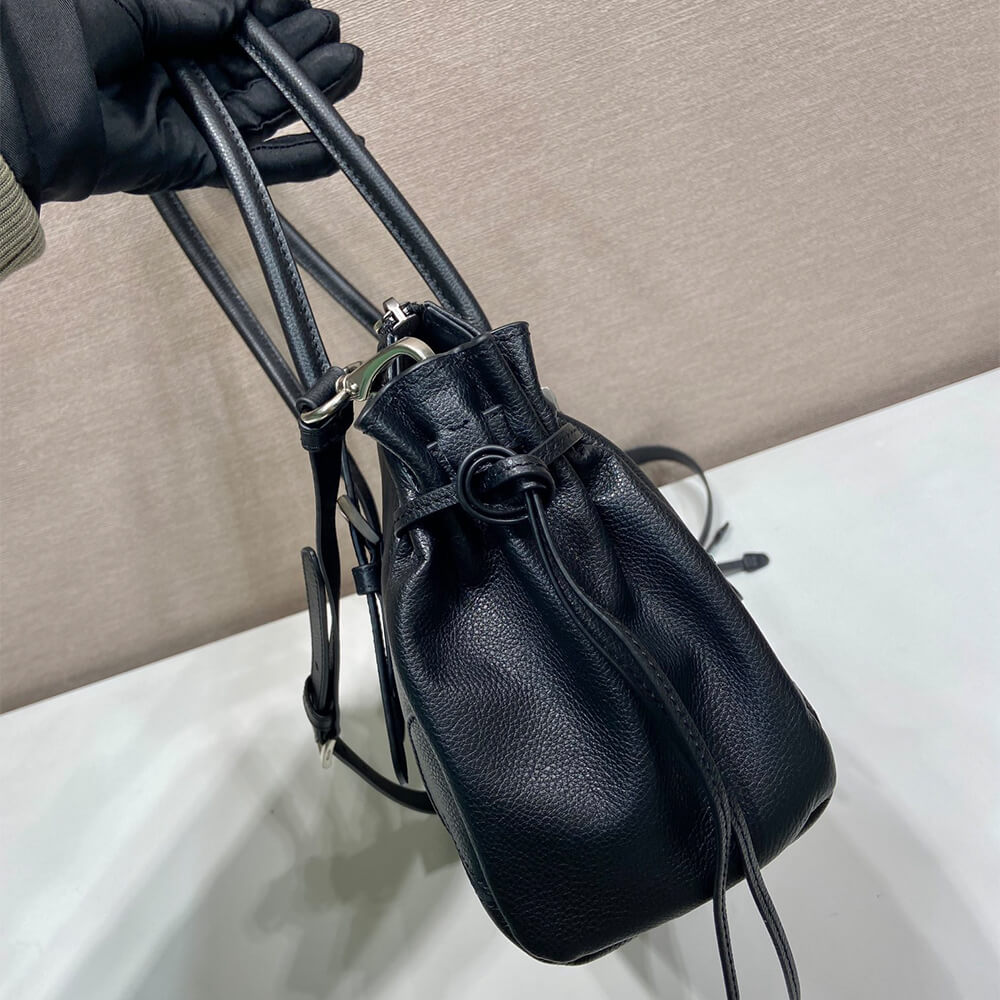Prada Bonnie medium antiqued leather tote bag(HIGH-END GRADE)