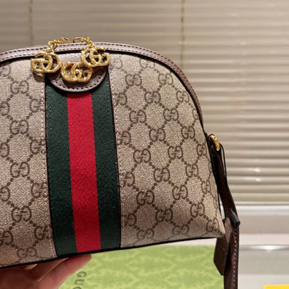 Gucci Ophidia Small Shoulder GG Supreme Beige Ebony 23Cm 499621 K05NG 8745