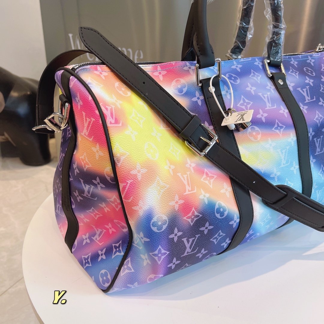 Louis Vuitton Tie Dye Monogram Sunset Keepall Bandouliere 50