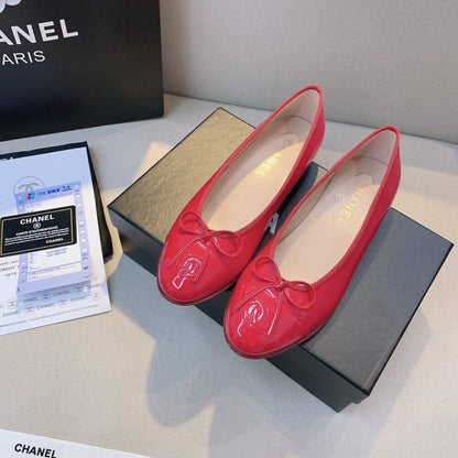 Chanel Red Women’S Ballerinas