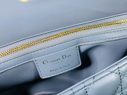 Dior Medium Dior Caro Bag Black Supple Cannage Calfskin Women