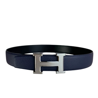 HERMES BELT TOGO SWIFT BUCKLE BLUE 38MM