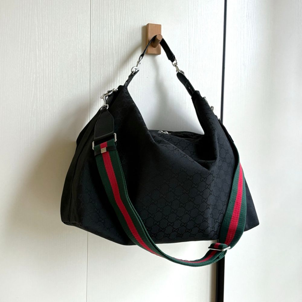 Gucci Brera Large Crossbody Bag Black 46Cm
