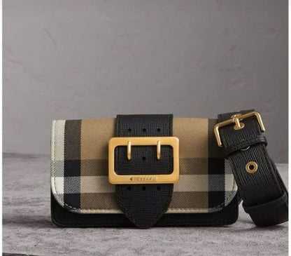 BB classic plaid small square bag