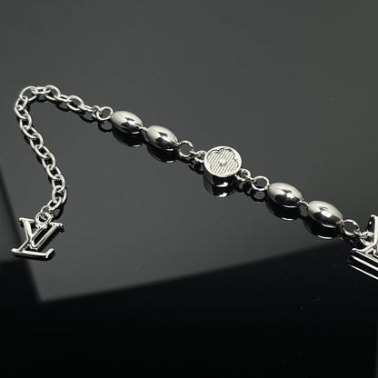 LOUIS VUITTON PEARLS FUSION BRACELET SILVER M1556A
