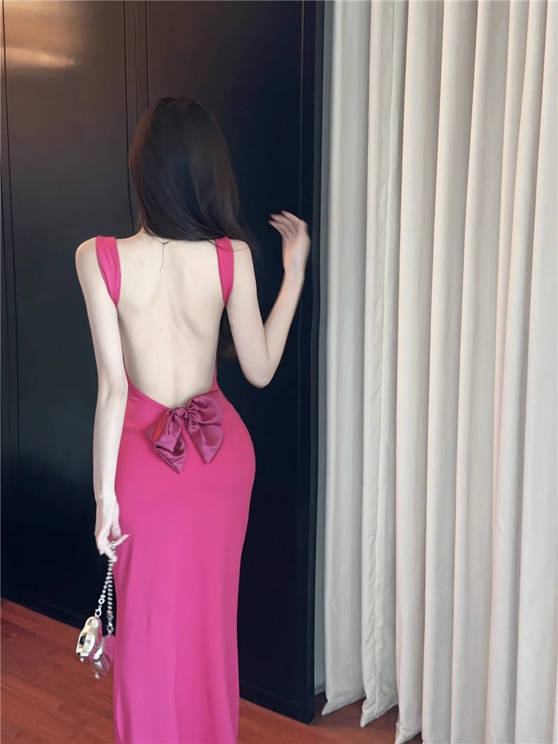 New Style White Sleeveless Beach Slim Halter Dress TP2985