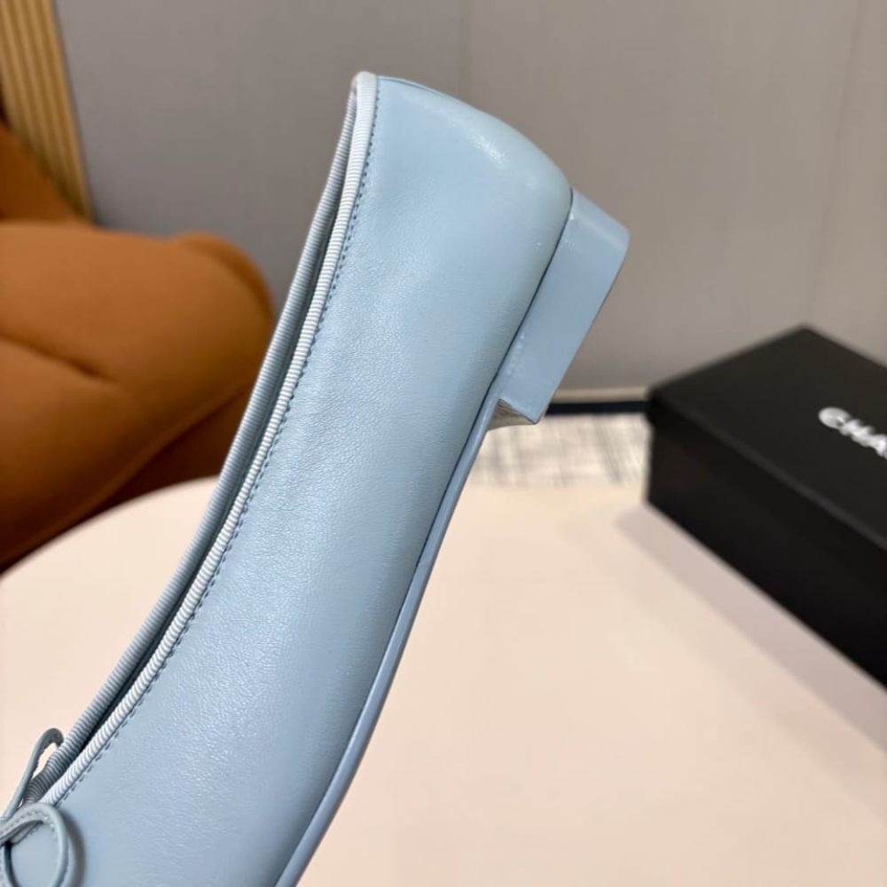 Chanel Ballerine Blue Maroon