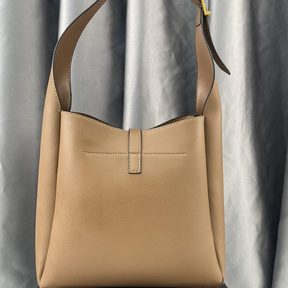 Saint Laurent Le 5 À 7 Soft Small Hobo Bag In Smooth Brown 27Cm