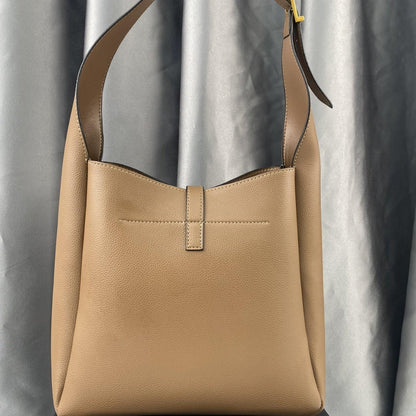 Saint Laurent Le 5 À 7 Soft Small Hobo Bag In Smooth Brown 27Cm