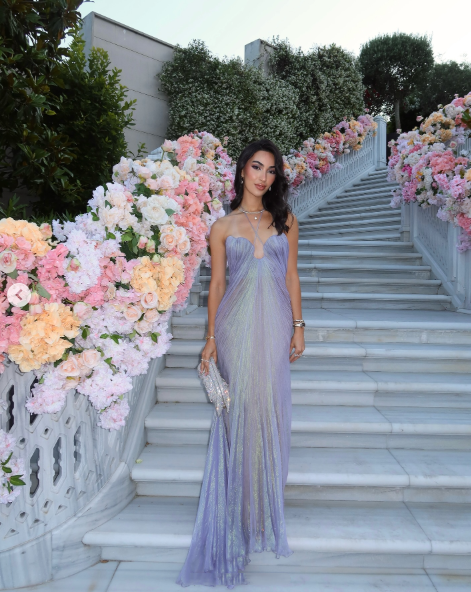 Classy Halter Purple Tulle Pleated Mermaid Long Party Dress Formal Wedding Guest Dress SP1160