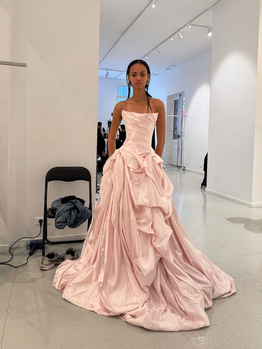 Pink Ball Gown Prom Dress Graduation Dress Evening Dress Birthday Dress