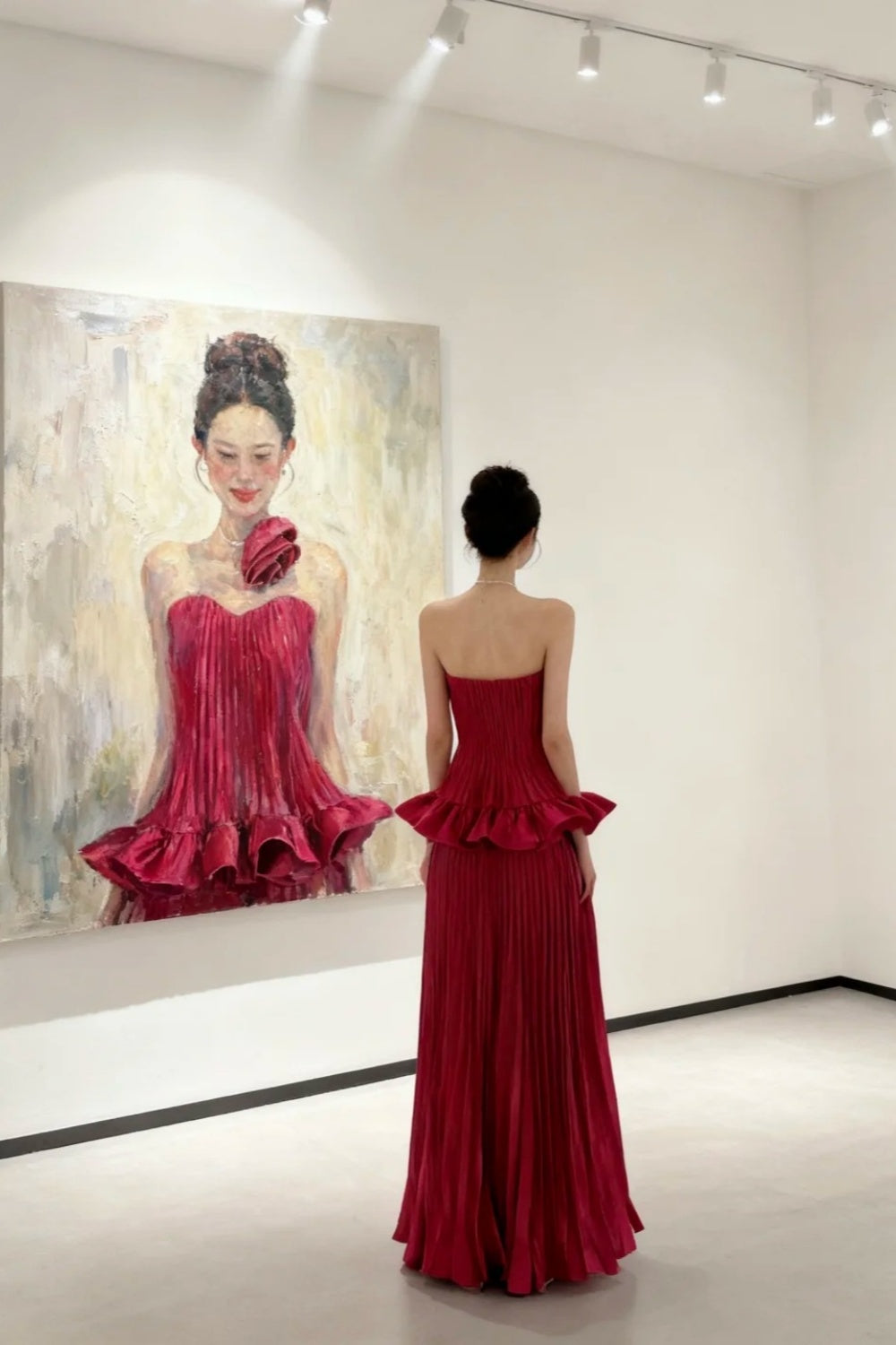 girlhomeshops-Off-The-Shoulder Bodycon Satin Floor-Length Ball Gown Prom Dress gh5964
