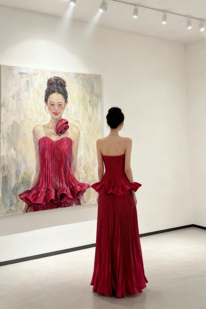 girlhomeshops-Off-The-Shoulder Bodycon Satin Floor-Length Ball Gown Prom Dress gh5964