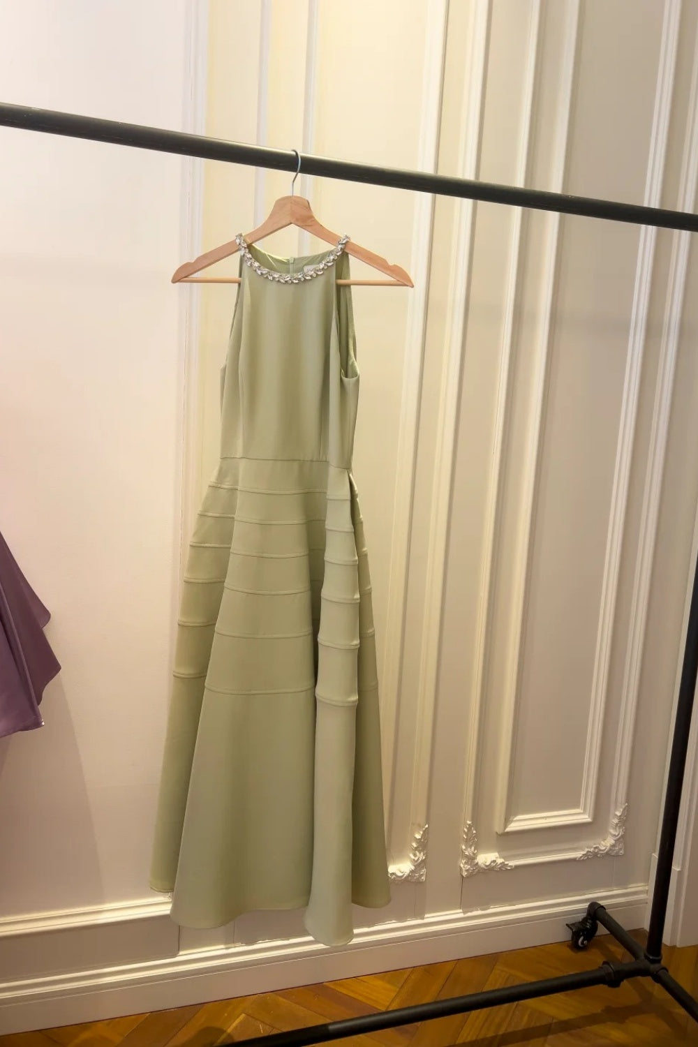 Green long gown gh6797