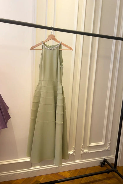 Green long gown gh6797