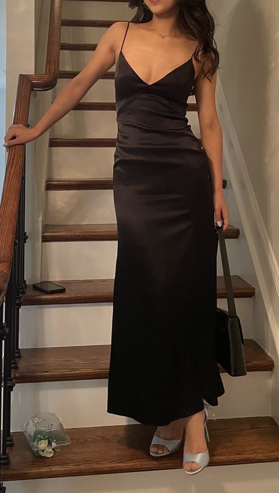 Sexy Black Evening Dresses Prom Party Gowns