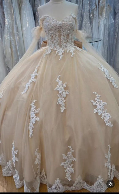 Quinceanera Dress Ball Gown Champagne Prom Dresses