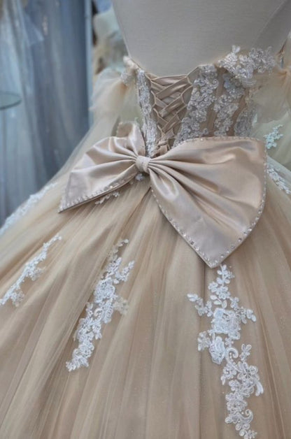 Quinceanera Dress Ball Gown Champagne Prom Dresses