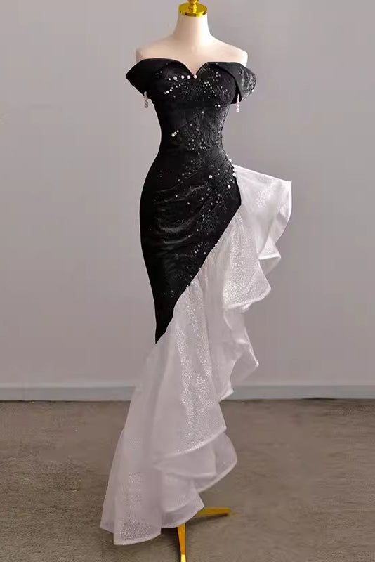 Prom Gown with Sequins Sparkly Formal Dresses