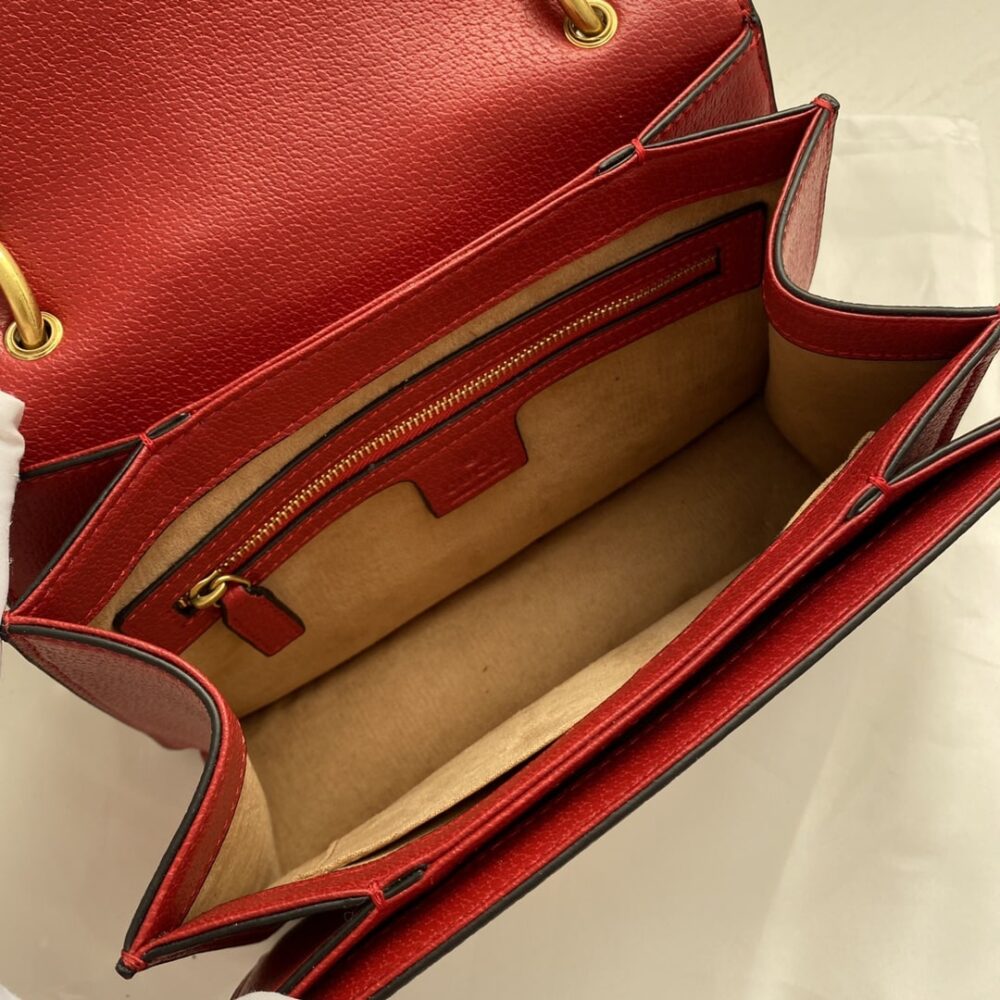 Gucci Queen Margaret GG Small Top Handle Bag Red 25Cm