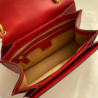 Gucci Queen Margaret GG Small Top Handle Bag Red 25Cm