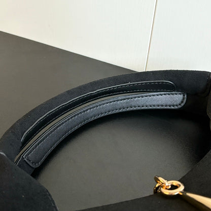 Gucci Softbit Medium Top Handle Bag Black 27Cm