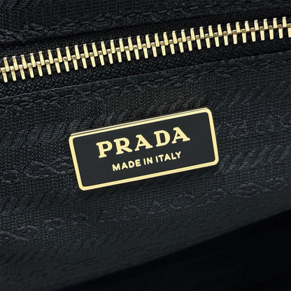 Prada Bonnie extra-large leather handbag(HIGH-END GRADE)